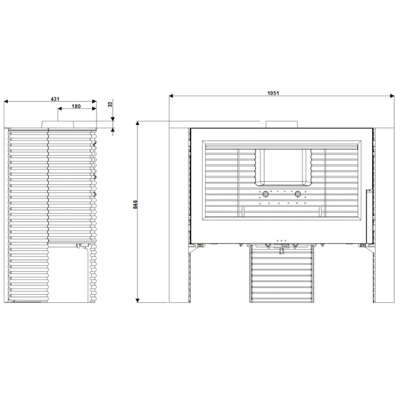 Poêle à bois - ITAYA 12kw