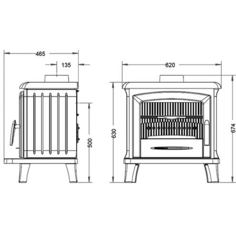 Poêle à bois - NORIK 6kw