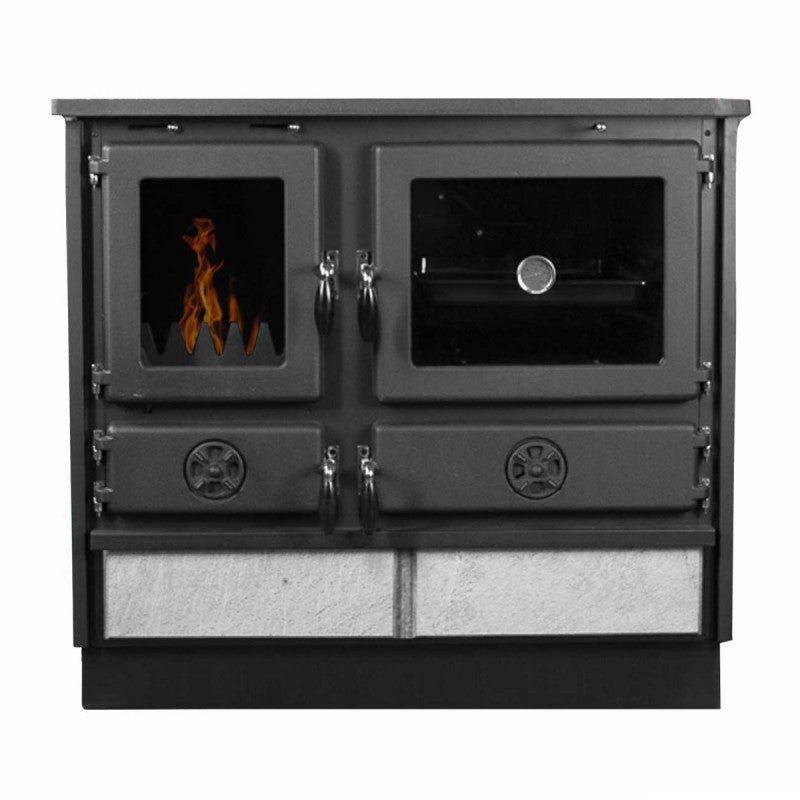 Cuisinière à bois bouilleur Thermo Magnum pierre ollaire 15 kw