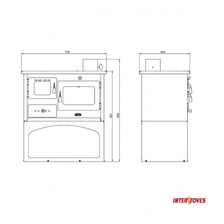 1P34 10 - Cuisinière à bois