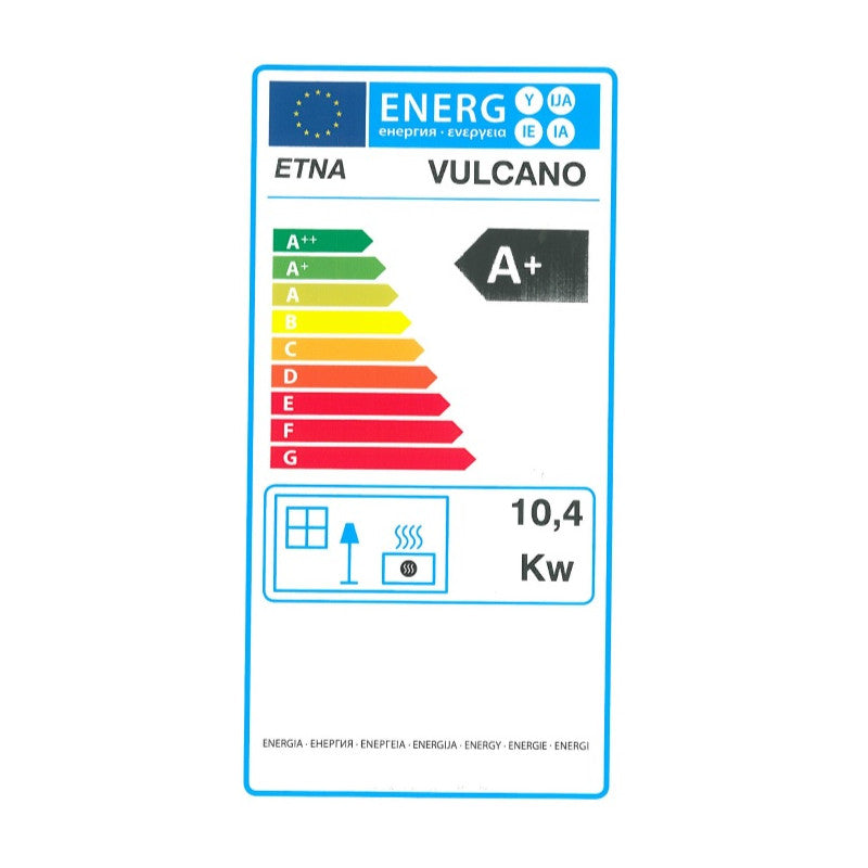 Pack poêle à granulés Vulcano SMS + Kit d'installation sortie arrière 12 kw