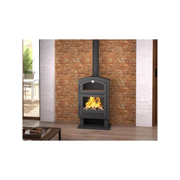 Poêle à bois avec four - FIREMATIC Jersey 9.5 kW