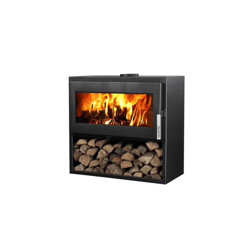 Poêle à bois étanche SUPRA Larry sur bûcher 8,5 kW