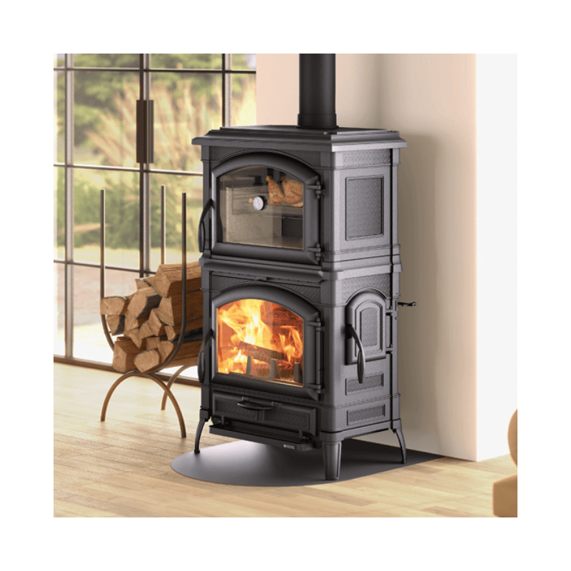 Poêle à bois Isotta Forno EVO noir anthracite 11 kw