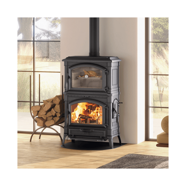 Poêle à bois Isotta Forno EVO noir anthracite 11 kw