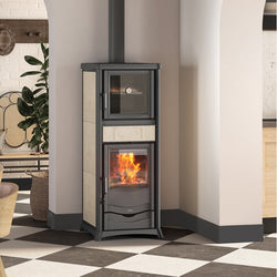 Poêle à bois avec four Rossella Plus Forno Evo 10,6 kw