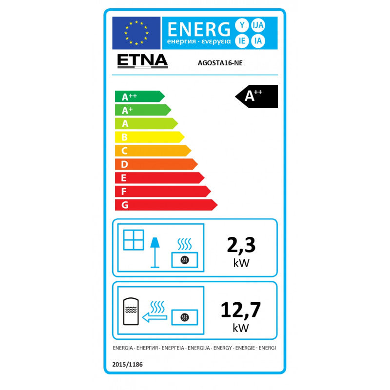 Poêle à granulés hydro extra plat Agosta 16 kw