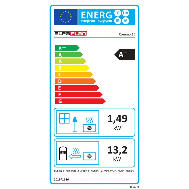 Poêle à granulés Hydro Baracuda Commo 15 kw