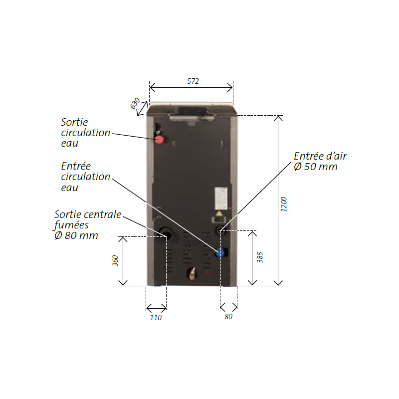 Poêle à granulés Hydro Baracuda Commo 15 kw